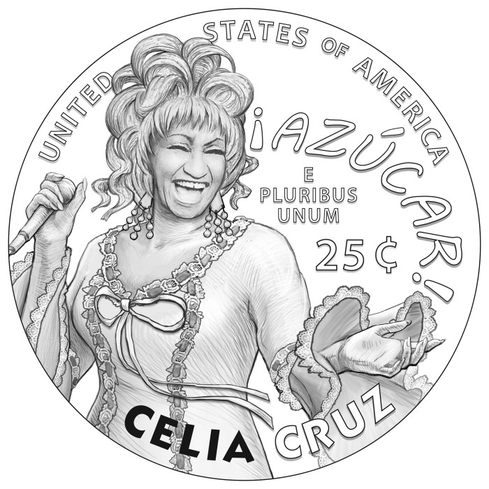 Celia Cruz Silver coin