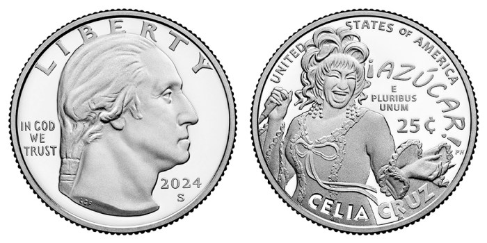 Celia Cruz Silver coin