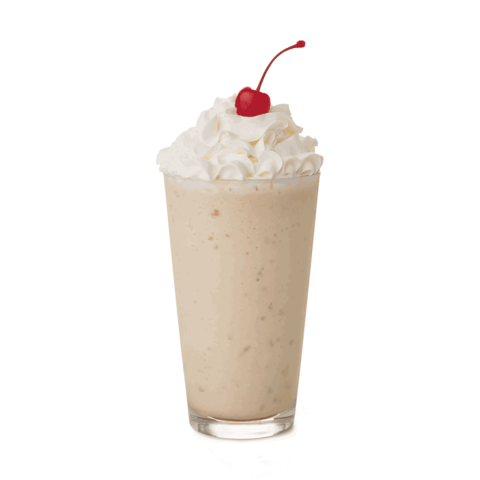 Chick-fil-a milkshake menu