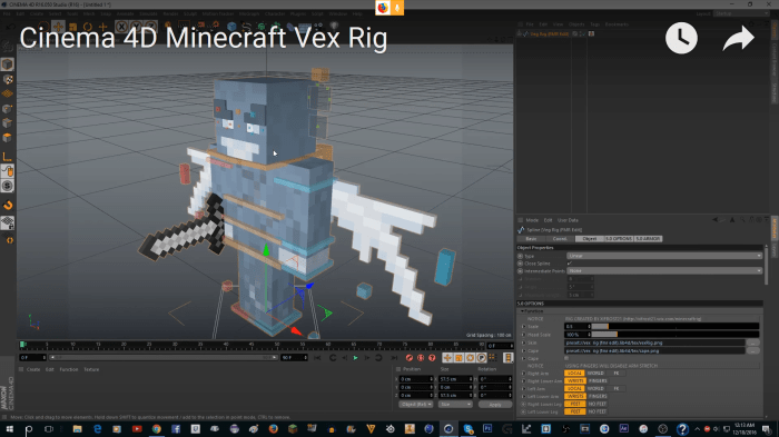 Cinema 4D for Minecraft (C4D): Mastering 3D Animations